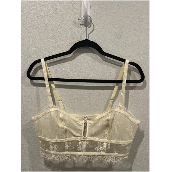 FREE PEOPLE Layer In Lace Ivory Bustier - Picture 3 of 9